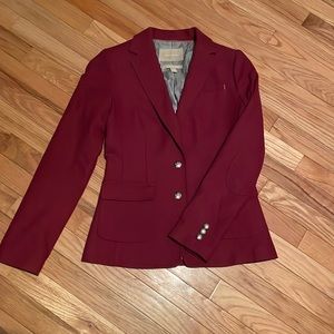 Beautiful burgundy Banana Republic wool blazer. Classic!